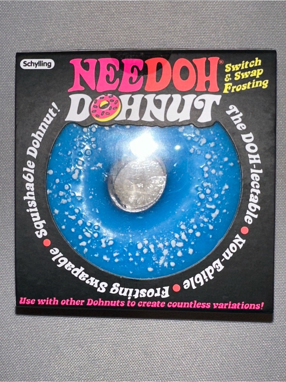 NeeDoh Dohnut NIB - Blue Frosted